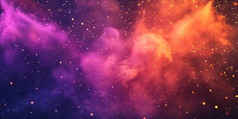 Fototapeta premium Colorful powder explosion on black background. Colored cloud. Colorful dust explode. Paint Holi.