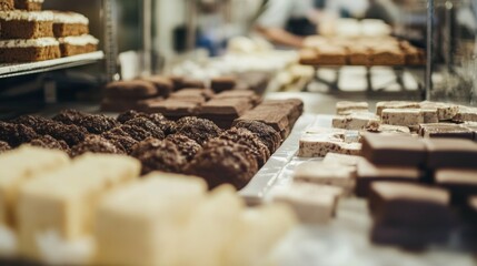 Artisan Bakery Display with Freshly Baked Goods