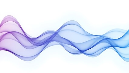 Abstract flowing wave design with white background