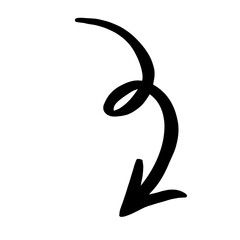 Obraz premium Outline arrow idea