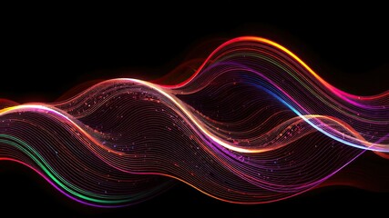 abstract glowing wave background