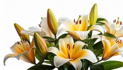 Obraz premium bouquet of yellow lilies