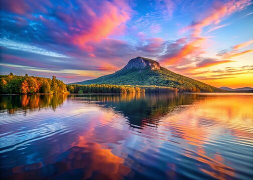 Owl's Head Mountain Majestic Lake Memphremagog Sunrise Landscape Photography