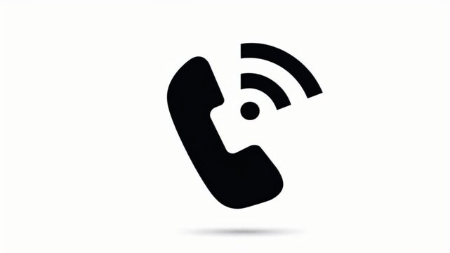 Animated icon representing emergency communication showing shaking phone scaling symbols perfect modern digital support platforms