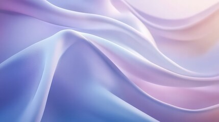 Obraz premium Elegant Abstract Waves: A Serene Blend of Purple and Light Pink Tones