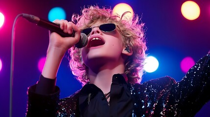 A Dynamic Rock Band Performance Captivating the Audience with Energy and Passion