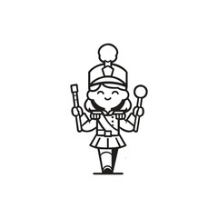 majorette for marching band logo template