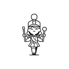 majorette for marching band logo template