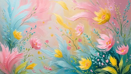  art abstract spring background or summer background with fresh new
