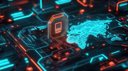 Global Digital Connectivity: A Futuristic Network Infrastructure Concept