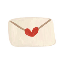 Love Envelope made from oil paint