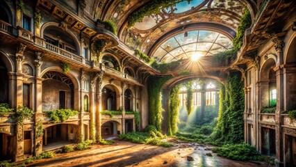 Obraz premium Riga Opera House & Ballet Theater: Urban Exploration Photography