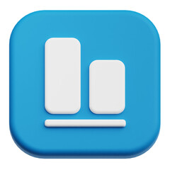 layout editor 3d icon isolated on the transparent background