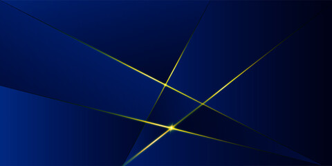 blue abstract background with luxury golden elements vector illustration