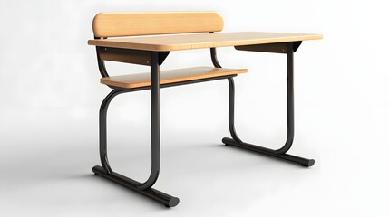 Fototapeta premium modern school desk with attached chair