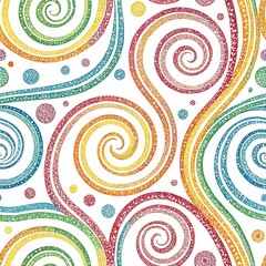 Fototapeta premium Shimmering Spiral Lines on Luxurious Background - Documentary Photography AI Art