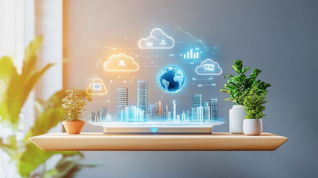 Global Network Technology: Smart City Visualization on a Digital Tablet