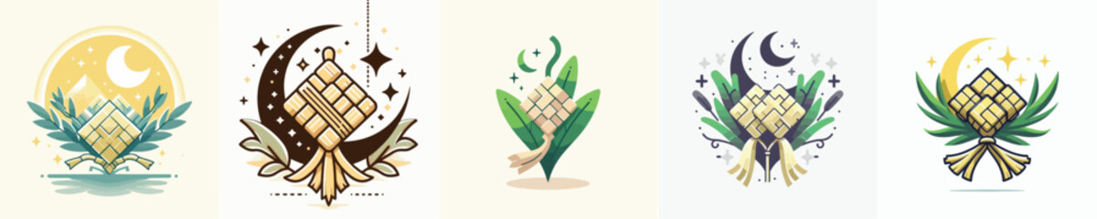 vector image of beautiful rice cake