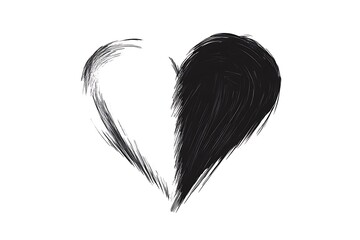 Obraz premium Graphic image of a heart with detailed texture and soft lighting.