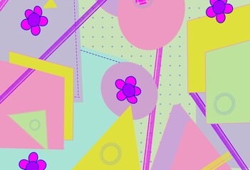 seamless pattern with flowers and butterflies