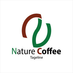 Coffee Nature Logo Design Simple Minimalist Concept