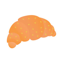 croissant isolated on white