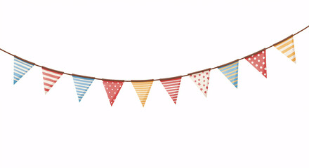 Obraz premium colorful bunting illustration
