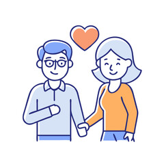 Obraz premium couple icon, couple vector illustration-simple illustration of couple, perfect for couple logos and icons