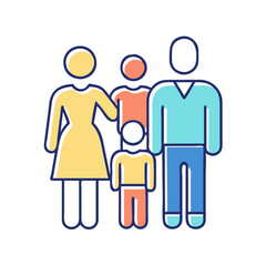 family generic icon, family generic vector illustration-simple illustration of family generic, perfect for family generic logos and icons