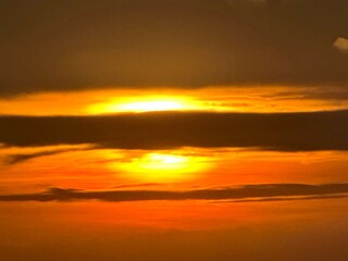 sunset over the sea