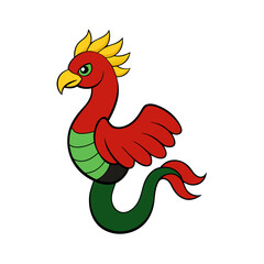 rooster isolated on white