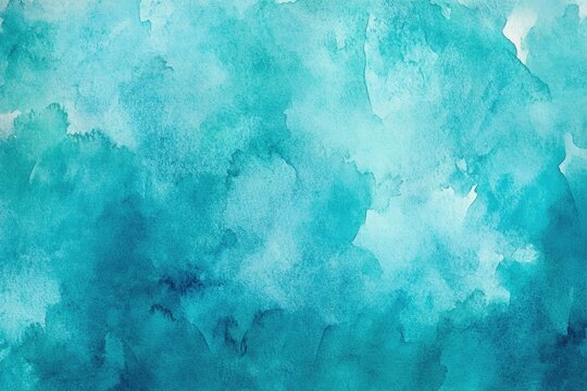 A soft and serene watercolor background featuring white clouds against a blue sky