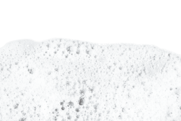 Realistic soap foam with bubbles. Shampoo soap foam isolated on transparent white background. frothy bubbles with soft texture. hygiene, cleaning product design elements. PNG, Cutout