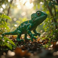 Obraz premium A festive scene featuring blue balloons floating against a dark background, with scattered gold confetti and wrapped gifts.