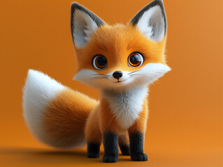  adorable 3d fox character
