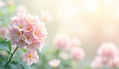 Obraz premium elegant floral card background with soft pastel tones