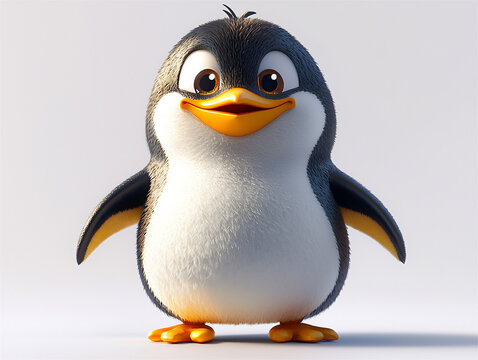  adorable 3d penguin character