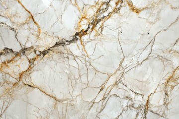 Marble surface with golden veins, abstract design. AI image