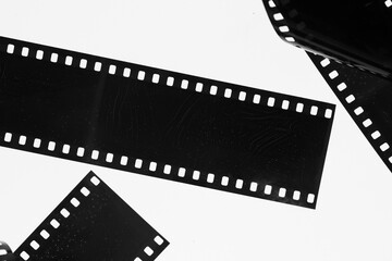 film strip isolated on white background.