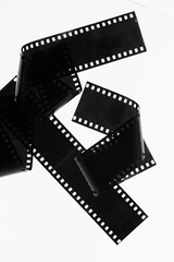 film strip isolated on white background.