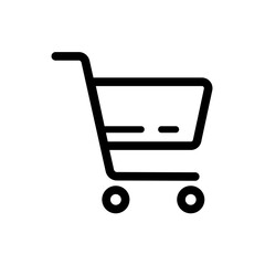 shopping cart, buy now button - vector icon