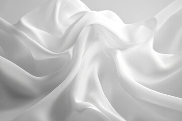 Obraz premium A close-up view of a piece of white fabric with intricate details