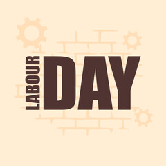 International Labor Day. Labor day. Creative design of the post. Vector illustration