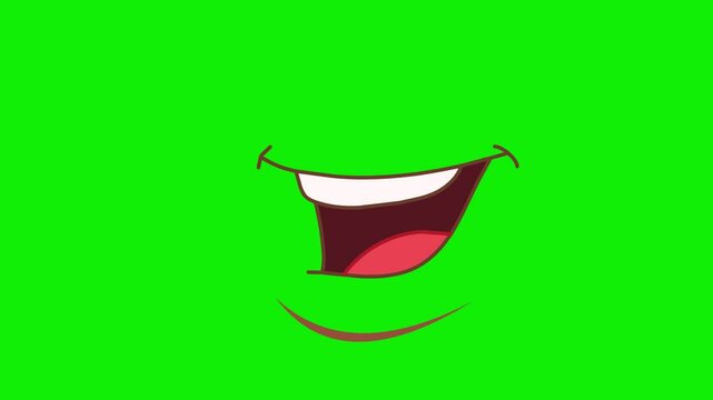 Cartoon Character Mouth Lip Sync On Green Screen 2D Animation | loopable animation lip sync | female, male, cartoon lip sync | speaking mouth lip | cartoon mouth lip sync