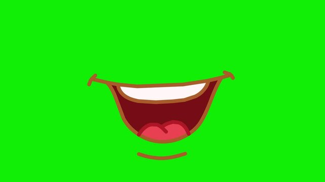 Cartoon Character Mouth Lip Sync On Green Screen 2D Animation | loopable animation lip sync | female, male, cartoon lip sync | speaking mouth lip | cartoon mouth lip sync