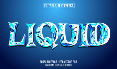 liquid editable text effect