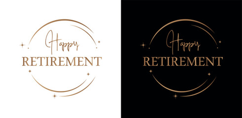 happy retirement text	