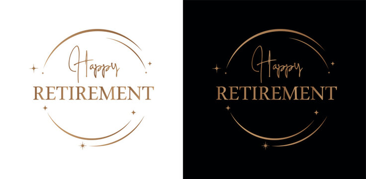 happy retirement text	