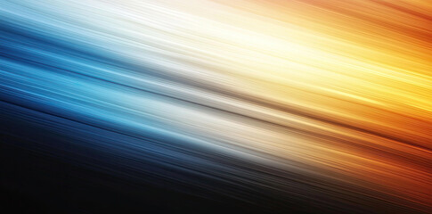 Abstract diagonal lines background with blue orange and yellow gradient color shades