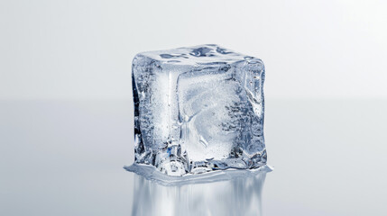 ice cubes isolated on white